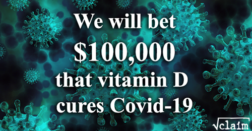 $100000 vitamin D Covid Challenge